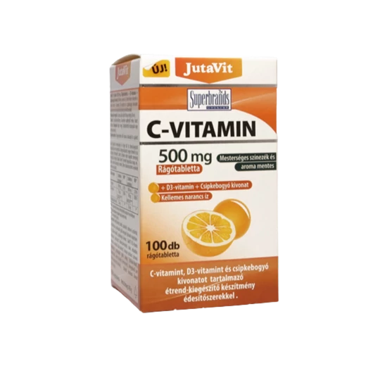 Jutavit C-vitamin 500mg rágótabletta 100x