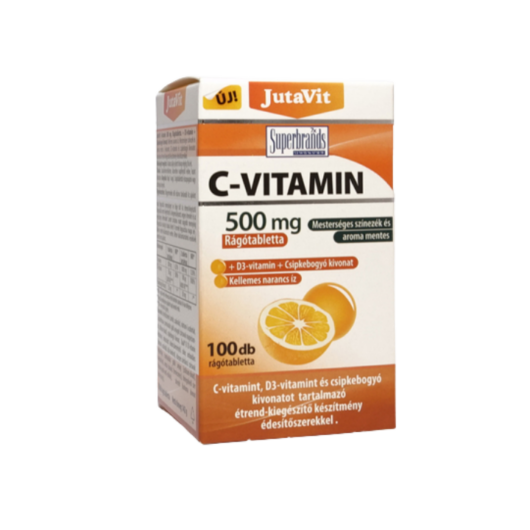 Jutavit C-vitamin 500mg rágótabletta 100x