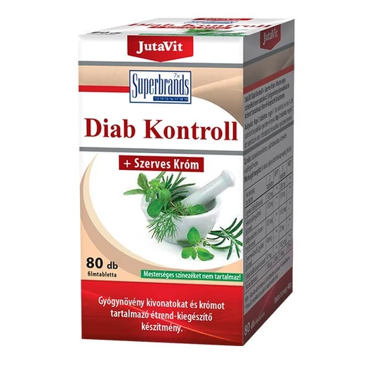 Jutavit Diab Diabétesz Kontroll + szerves króm 80x