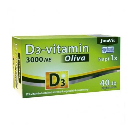 Jutavit D3-vitamin 3000NE Olíva lágykapszula 40x