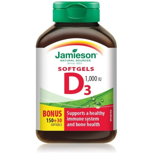Jamieson D3-vitamin lágykapszula 180x