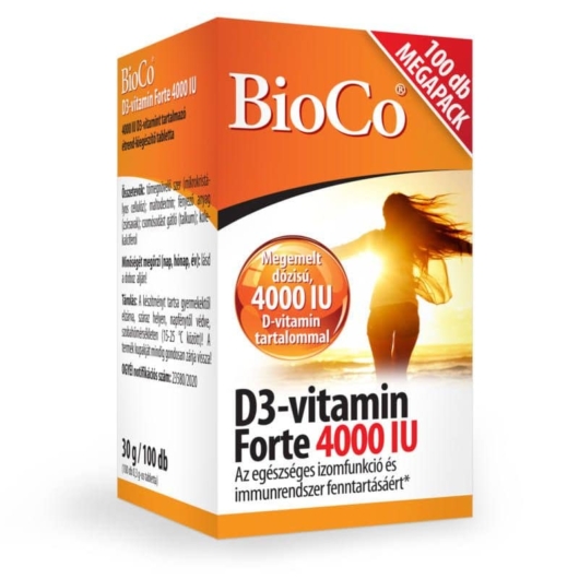 BioCo D3-vitamin Forte 4000 IU 100x