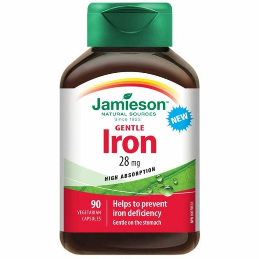 Jamieson Iron Gentle 28mg komplex + vitamin B, C 90 kapszula