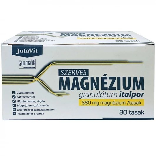 Jutavit Szerves Magnézium granulátum italpor, 30 tasak