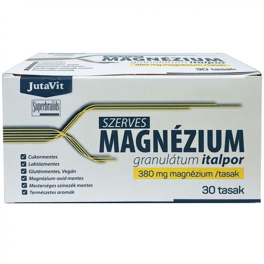 Jutavit Szerves Magnézium granulátum italpor, 30 tasak