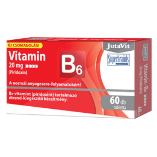 Jutavit B6 vitamin 20mg tabletta 60x