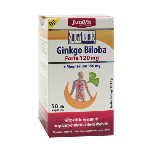 Jutavit Ginkgo Biloba 120 mg + Magnézium 150 mg 50X
