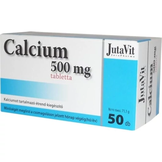 Jutavit Calcium 500mg kalcium tabletta + vitamin D3 50X