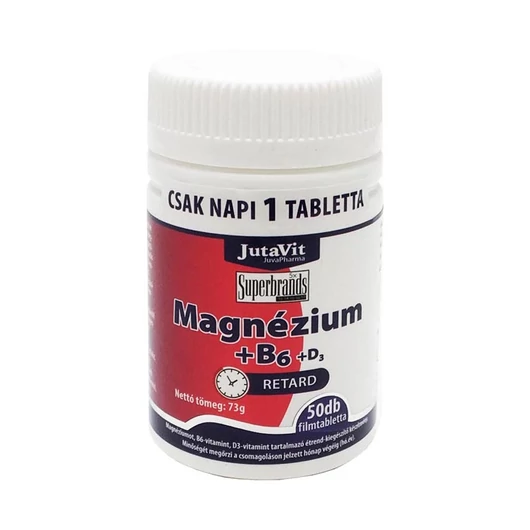 Jutavit Magnézium + B6 + D3 retard filmtabletta 50x