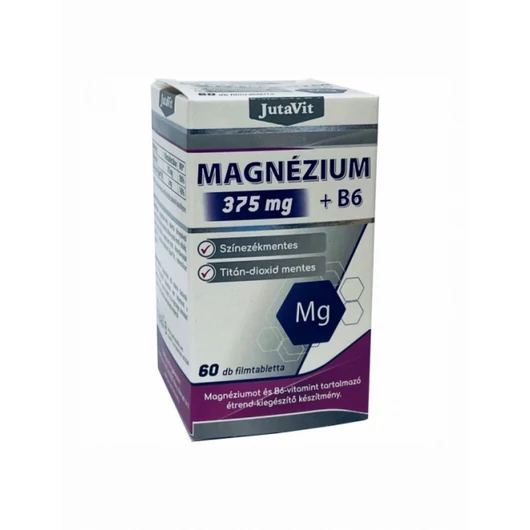 Jutavit Magnézium 375mg + B6 tabletta 60x