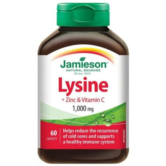 Jamieson Lyzín 1000mg+ cink + C-vitamin 60 tabletta