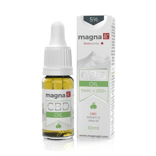 Magna G&T CBD 5% (olívaolajban) 10 ml, 500 mg, CBD tartalom, táplálékkiegészítő