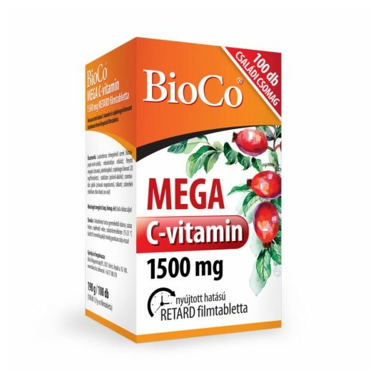 BioCo C-vitamin Mega 1500mg retard csipkebogyó 100x