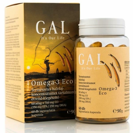 GAL Omega-3 Eco, 700mg Omega-3 x 60 lágyzselatin-kapszula