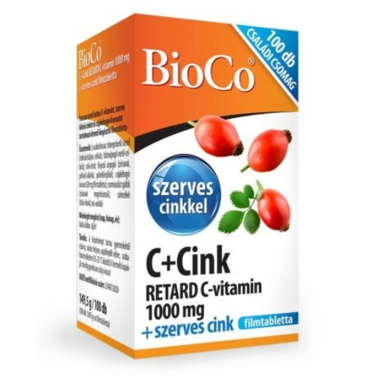 BioCo C + Cink Retard C-vitamin 1000mg + Cink 100x