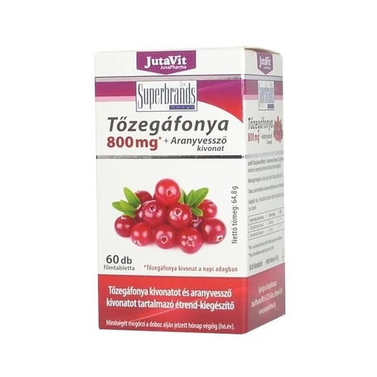 JutaVit Tőzegáfonya 800 mg + aranyvessző kivonat 60X