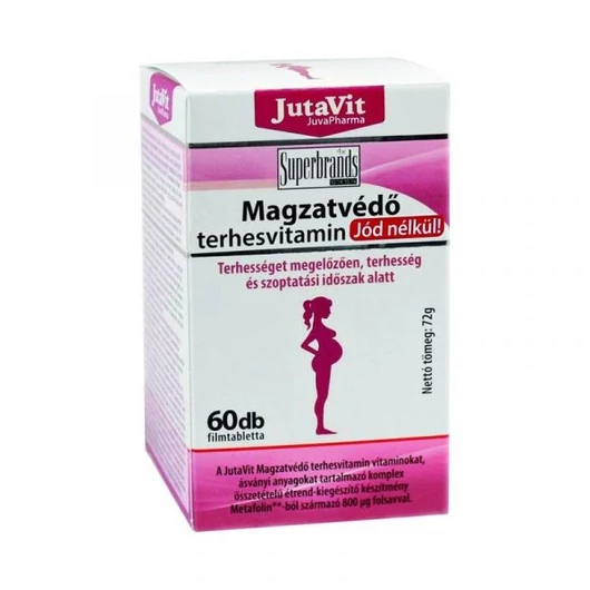 Jutavit Magzatvédő terhesvitamin JÓD NÉLKÜL 60x