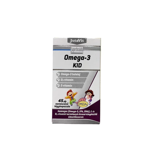 Jutavit Omega-3 Kid Narancs Ízű Rágókapszula 45X