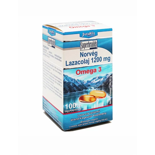 Jutavit Norvég Lazacolaj Omega 3, 1200mg 100x