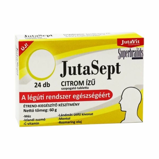 Jutavit JutaSept szopogató tabletta Citrom 24x