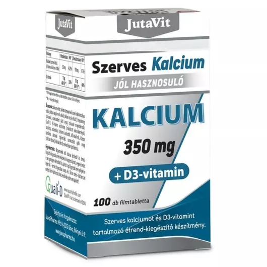 Jutavit Szerves Kalcium 350mg+D3-vitamin 100x