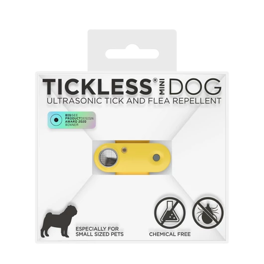 TICKLESS MINI DOG SÁRGA ULTRAHANGOS KULLANCSRIASZTÓ