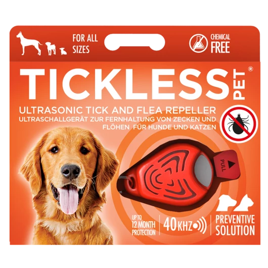 TICKLESS PET NARANCS ULTRAHANGOS KULLANCS- ÉS BOLHARIASZTÓ