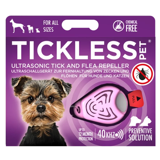 TICKLESS PET PINK ULTRAHANGOS KULLANCS- ÉS BOLHARIASZTÓ